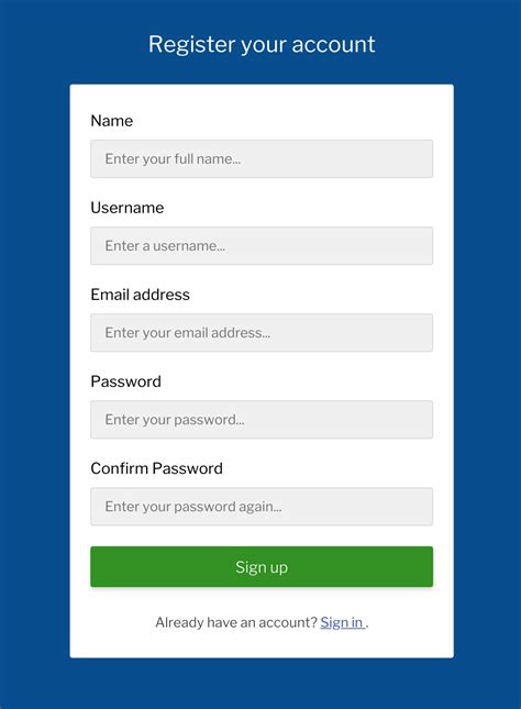 REGISTER ACCOUNT .